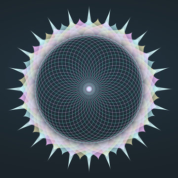 Psychedelic Sacred Flower of Life #2