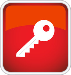 Красный знак , символ, ключ