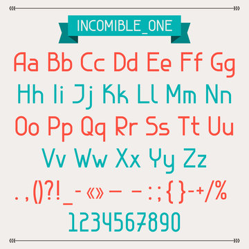 Incomible one classic style font.