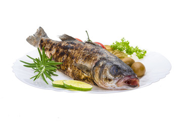 Roasted seabass