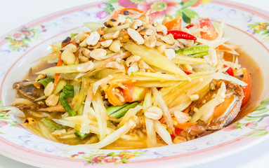 Thai papaya salad food