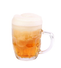 mug of beer isolated