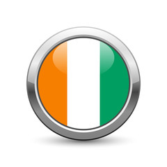 Ivory Coast flag icon web button