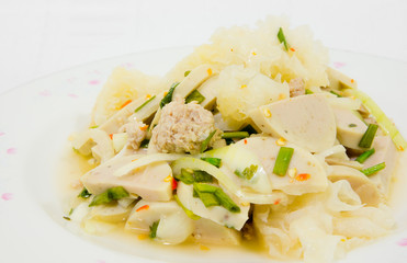 White Pork Sausage Salad