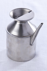 Stainless steel olive oil pouring jug