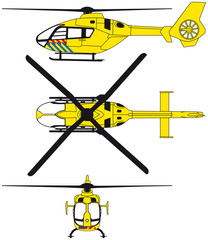 Rettungshubschrauber Niederlande EPS Vektor © Dan Race