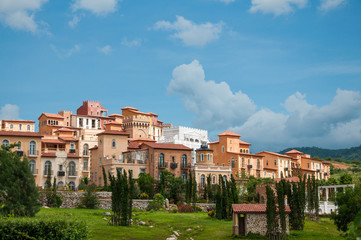 Classical villa, town in european style