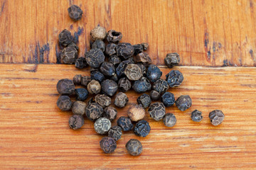 black peppercorns