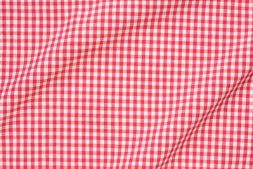 Tablecloth wavy red and white texture background