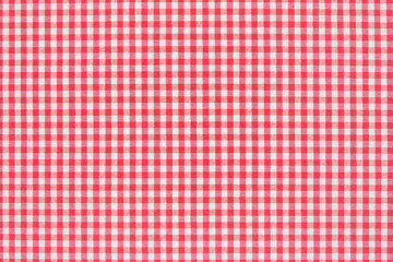 Red and white tablecloth texture background