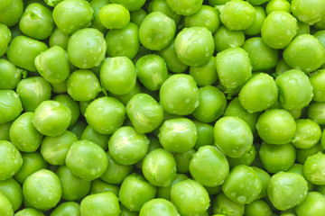 Green peas background