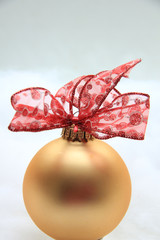 Red and golden christmas decoration