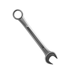 wrench tool spanner steel vector  work equipment hand white meta