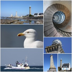 phare de penmarc'h,bretagne,assemblage de photos