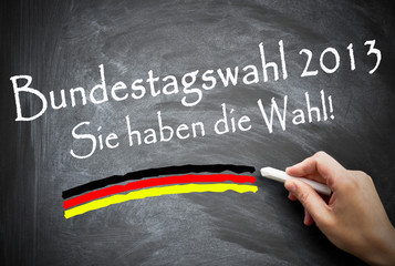 Fototapeta na wymiar Bundestagswahlen 2013