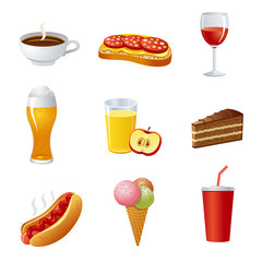 food and drinkl icon set