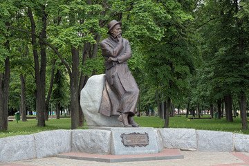 Monument of Francisak Bahusevic in Smorgon, Belarus