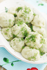 ravioli with dill