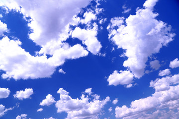 Blue sky background with clouds