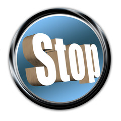 Classy Blue Button Stop