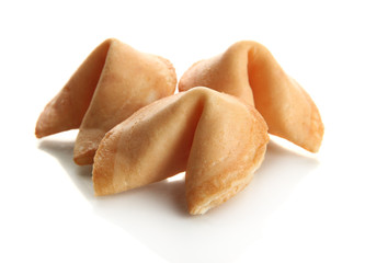 Fortune cookies, isolated on white
