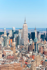 Fototapeta na wymiar aerial view of new york city