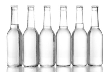 Water bottles isolated on white