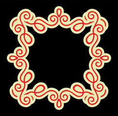 calligraphy ornamental decorative frame