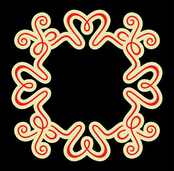 calligraphy ornamental decorative frame