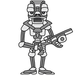 Obraz na płótnie Canvas Robot Trooper