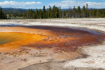 Colourful thermal spring