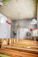 Obraz na płótnie Canvas Nawa Bornholm Kirke w St Peder