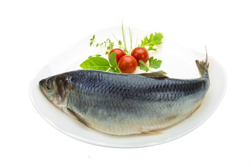 Marinated herring with herbs
