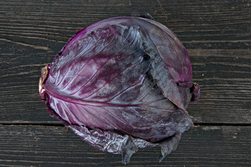 red cabbage on the table