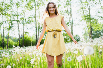 girl in a meadow