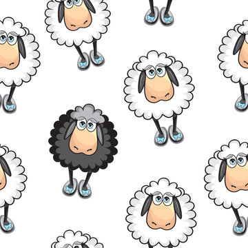 Sheep Seamless pattern