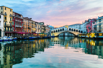Sunrise at the Rialto Bridge, Venice