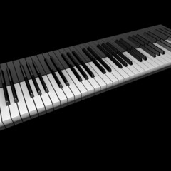 3D piano keyboard