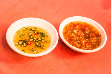 Oriental styles spicy sauce with local seasonings