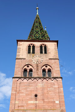 Kirchturm St. Anna in Turckheim, Frankreich