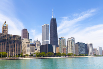 Chicago Skyline - obrazy, fototapety, plakaty