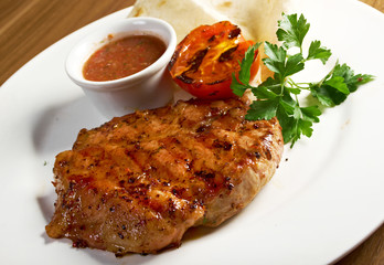 grilled t-bone steak