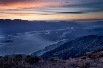 Night time clouds in Death Valley
