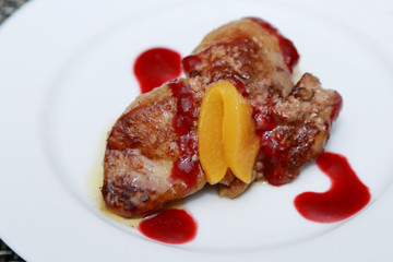 foie gras on a plate