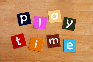 play time - in lower case for Education