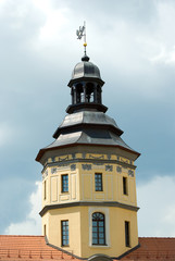 Tower of Nesvizh castle in Belarus