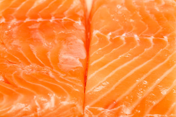 Two Raw Atlantic Salmon Fillets