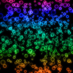 fantastic powerful bubbles background design