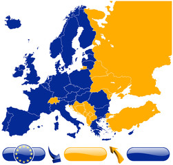 map of european union