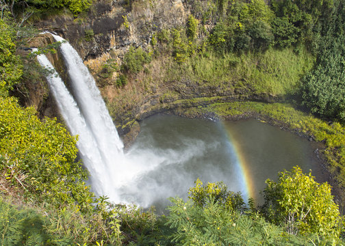 Fototapeta Wailua Falls, kauai, hawaii